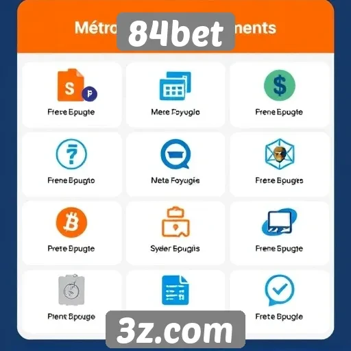 Métodos de pagamento aceitos pelo 84bet
