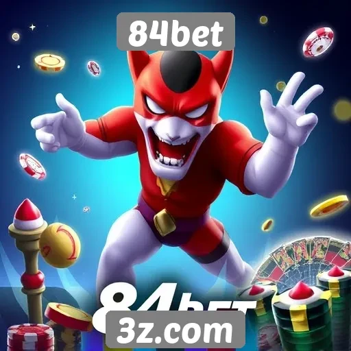 Variedade de jogos disponíveis na 84bet